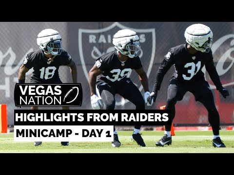 Highlights from Day 1 of Raiders minicamp