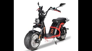 New EEC Citycoco Chopper Electric Scooter 2000W 60V 2*20AH Removable Battery 2 Wheel E Motorcycle
