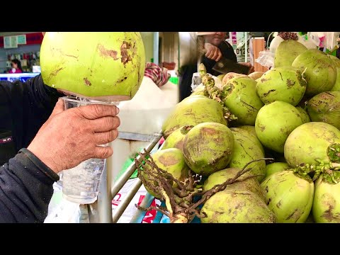 Talented man! Master of Coconut Cutting Skills  - Skills on the street