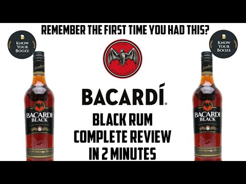 Bacardi Black Rum || Complete Review in 2 Minutes || Know Your Booze