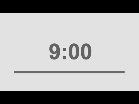 9 minute countdown timer with alarm