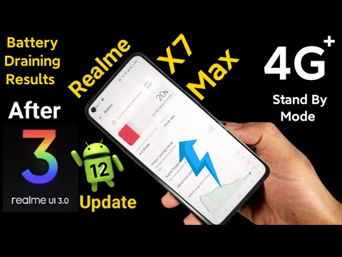 Realme X7 Max Battery Draining Test After Realme Ui 3.0 Update Using 4G Data in Stand ByModeTesting