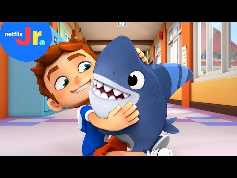 Sharkdog Sneaks In to the First Day of School! | Netflix Jr