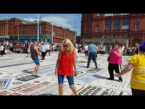 Out on the floor in Blackpool, northern soul dancing on the comedy  market 2018