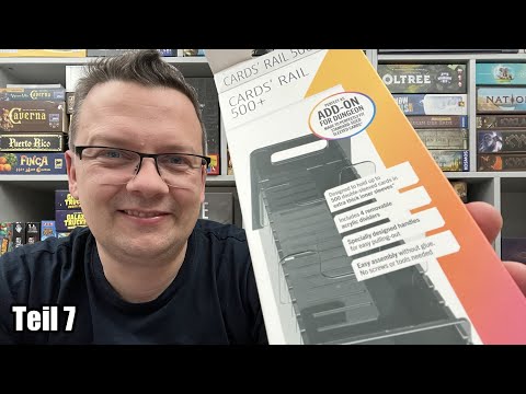 Board game accessories part 7 - Gamegenic with card sleeves and Card Rail 500+