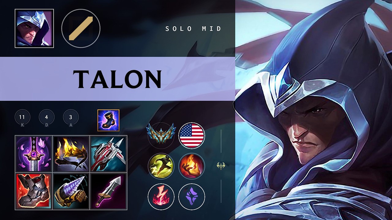 Talon Mid vs Katarina - NA Challenger Patch 26.08
