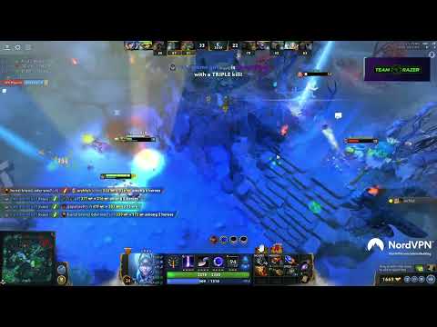 Bulldog Luna cleaning up everything