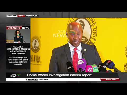 Minister Schreiber and SIU brief media on Home Affairs corruption probe
