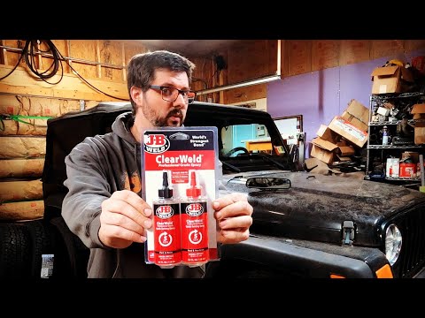 Reinstalling the Rear View Mirror with JBWeld ClearWeld on my 2005 LJ Rubicon