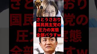 さとうさおり、国民民主党の圧力の実態全部バラすw