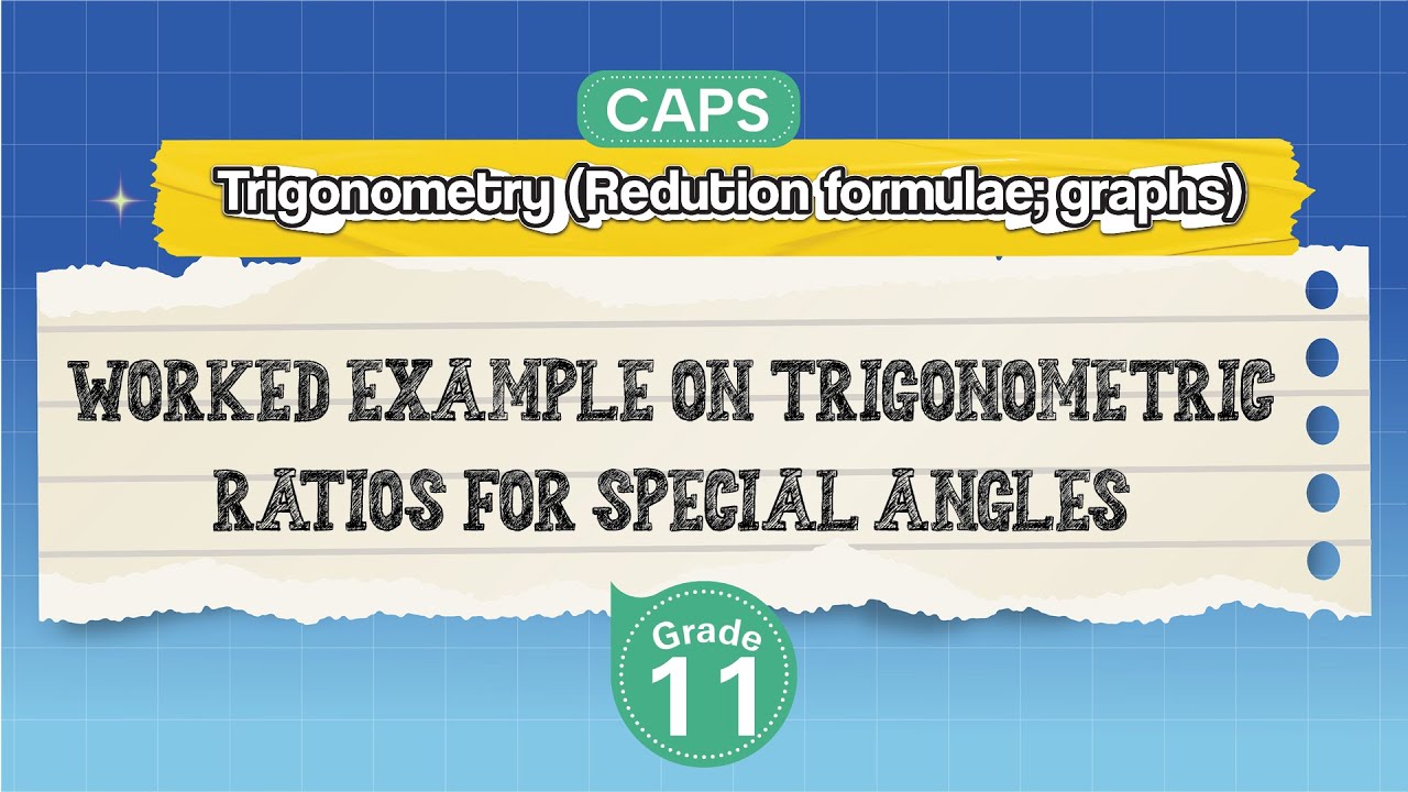 [GRADE 11] Worked Example on Trigonometric Ratios for Special Angles