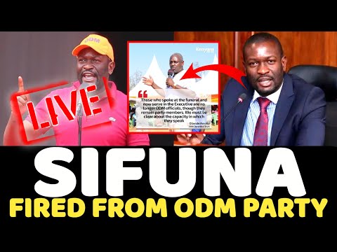 Breaking News! Edwin Sifuna Removed from ODM Party - IT'S OVER!
