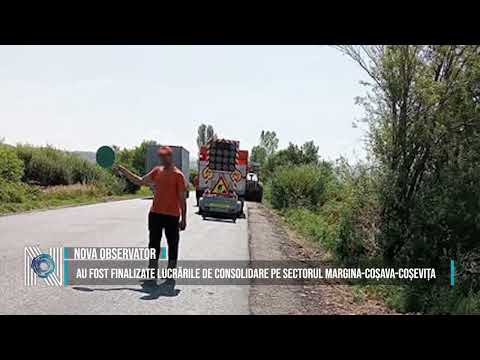 Au fost finalizate lucrările de consolidare pe sectorul Margina-Coșava-Coșevița