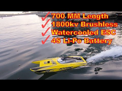 Volantex Atomic V792 Brushless RC Boat Top Speed Test