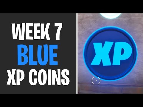 Fortnite! All blue xp coin location (week-7)