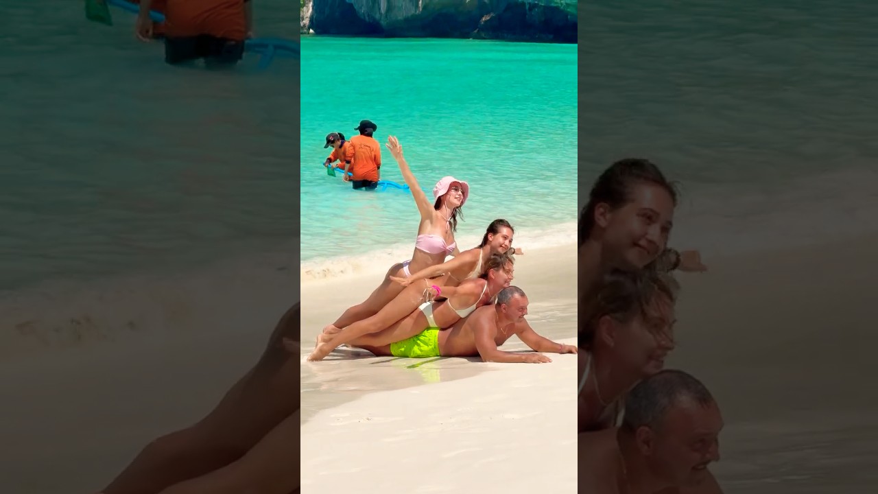 🇹🇭Maya Bay Beach Thailand Best Summer Holiday Sunny Day 07⛱️ #mayabeach #mayabay