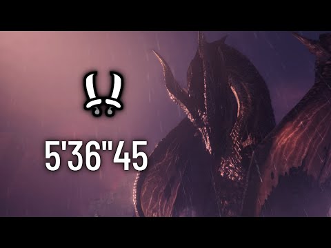 [MHW:IB PC] Fatalis DB Solo Heroics Speedrun | 5’36”45 |