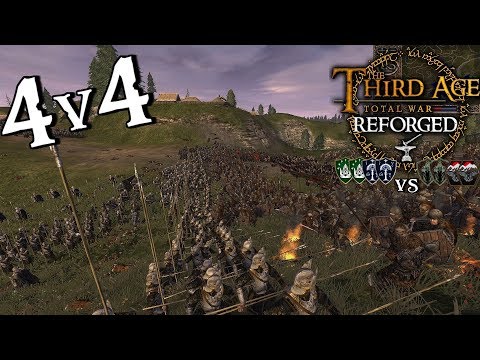 -- DEFENSE OF CARDOLAN OUTPOST -- Third Age: Reforged Patch .96.1 4v4 Battle