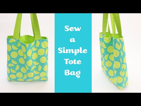 Sew a Super Simple Tote Bag: DETAILED INSTRUCTIONS by learncreatesew