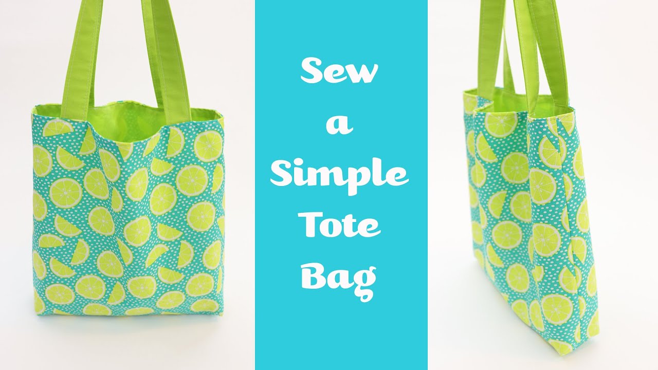 Sew a Super Simple Tote Bag: DETAILED INSTRUCTIONS by learncreatesew