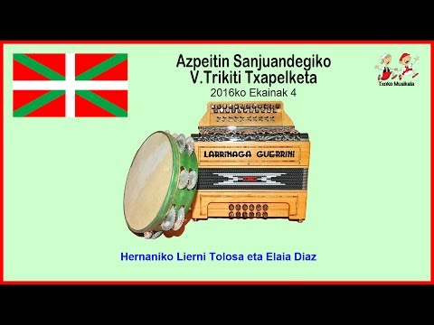 201706030201 Lierni Tolosa eta Elaia Díaz, Trikitilari Gazteen Sanjuandegiko V  Trikiti Txapelketan