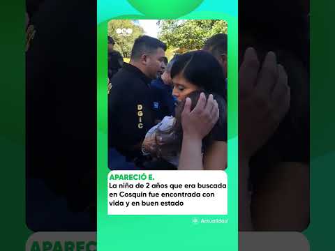 La niña de 2 años que era intensamente buscada en Cosquín fue encontrada con vida
