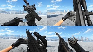 Fallout4 Weapon Mods Satisfying Reload Animations Compilation ASMR フォールアウト4 武器 リロード集