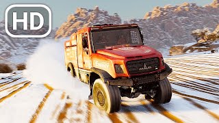 Dakar Desert Rally - Winter Snowy Weather Gameplay