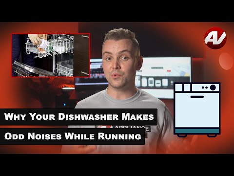 Why does my new dishwasher make different odd noises while running?