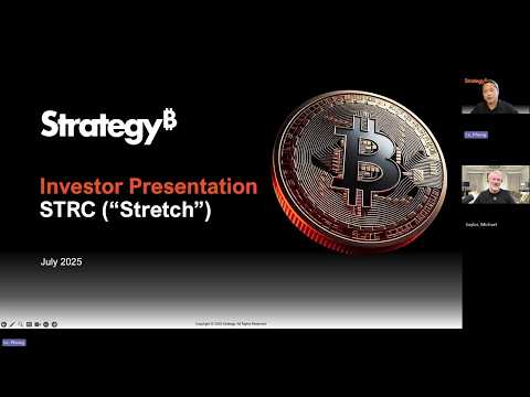 Strategy’s Michael Saylor and Phong Le presenting the STRC preferred stock IPO