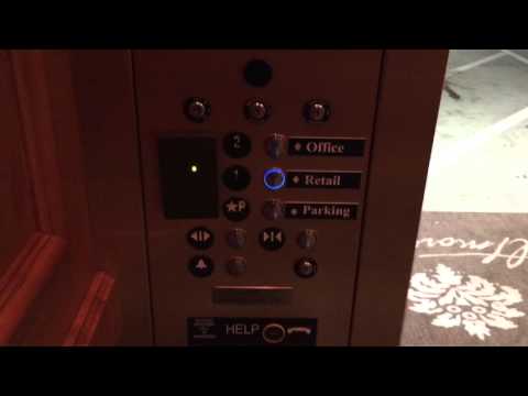 Epic Motor: Golden ThyssenKrupp Hydraulic Elevator At The Biltmore Village Garage In Asheville, NC