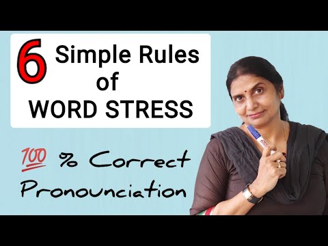 6 Simple Rules of Word Stress | Perfect your Pronounciation | Basic English Grammar | English Today