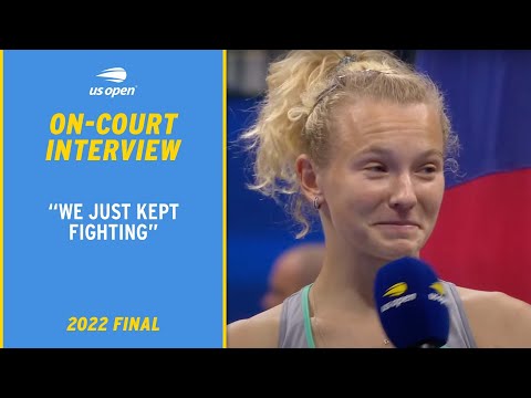 Krejcikova/Siniakova On-Court Interview | 2022 US Open Final