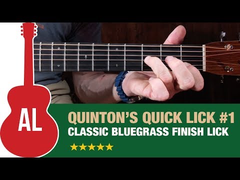 Classic Bluegrass Finish Lick for Acoustic Guitar - Quinton's Quick Lick (#1)
