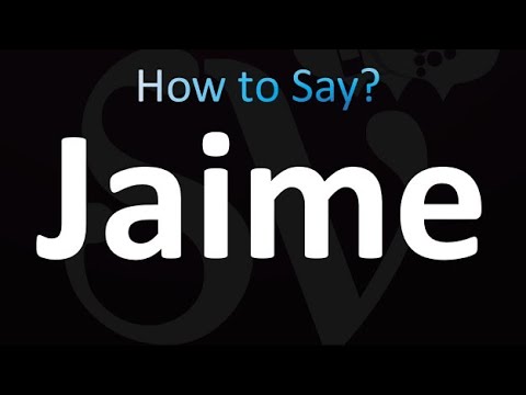 How to Pronounce Jaime (correctly!)