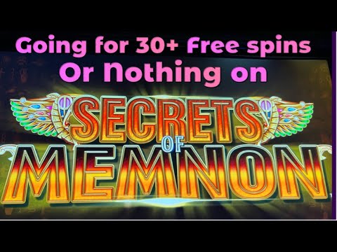 Secrets of Memnon - New £500 JP FOBT Arcade Slot. £2 Play Going for 30+ Spins or Nothing