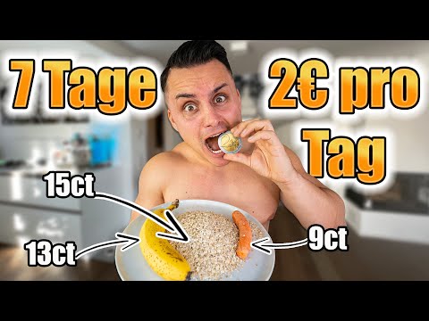 EINE WOCHE nur 2€ pro Tag für ESSEN 🤑 | Selbstexperiment