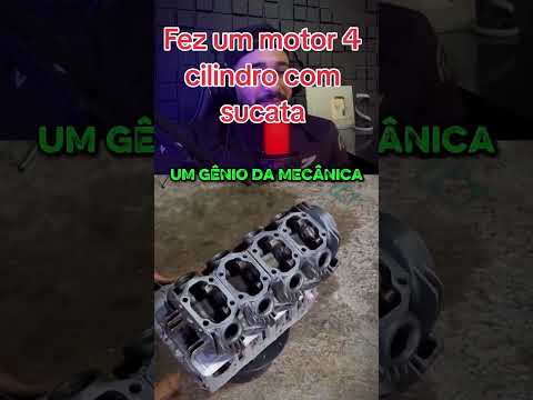 Motor de moto com sucata ,isso é incrível...#Brasill🇧🇷 #honda #motos #motos