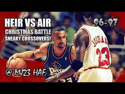 Michael Jordan vs Grant Hill Highlights Bulls vs Pistons (1996.12.25) - 50pts TOTAL!