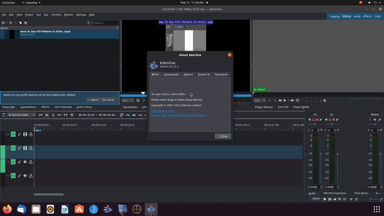 Kdenlive Crash And Directory Issue