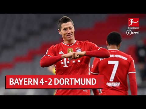 Bayern Munich vs Borussia Dortmund (4-2) | Lewandowski's hat-trick sinks BVB | Bundesliga Highlights