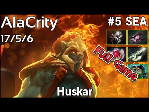 AlaCrity  Huskar - Dota 2 Full Game 7.19