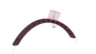 Catenary collapse simulation