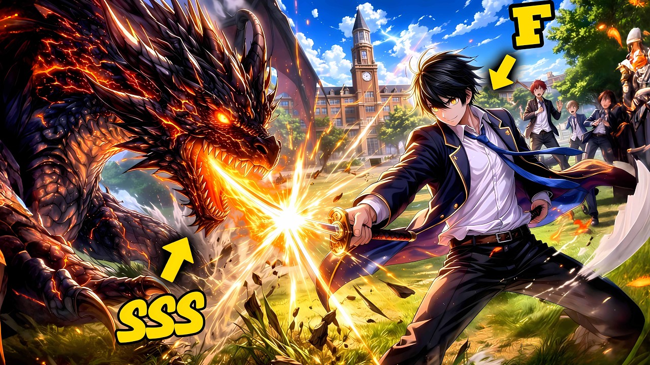 He Killed 5 Dragons, Died, and Now He's an F-Rank Student Hiding His True Power | Manhwa Recap