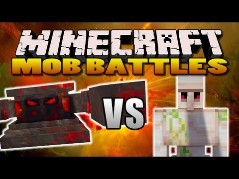 Sun Boss Vs. Iron Golem - Minecraft Mob Battles