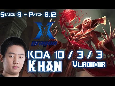 KZ Khan VLADIMIR vs LULU Mid - Patch 8.12 KR Ranked
