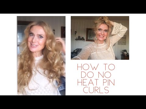 HOW TO DO NO HEAT PIN CURLS/HEATLESS NATURAL CURLS