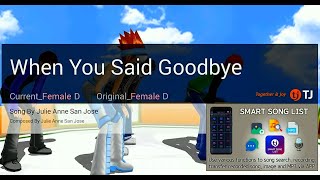 When You Said Goodbye | Julie Anne San Jose | Karaoke | HD