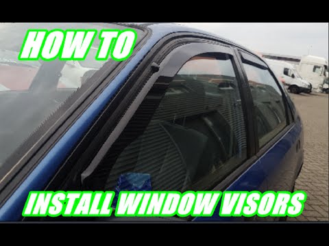 How to install aftermarket window visors on a Honda Civic (Team Heko)