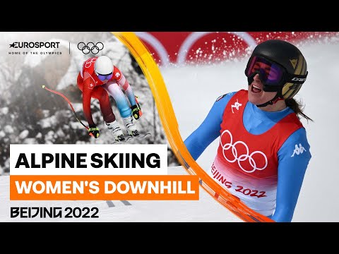 Corinne Suter Beats Sofia Goggia To Women's Downhill Olympic Gold | 2022 Winter Olympics